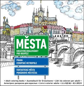 Města Kreativní omalovánky pro dospělé