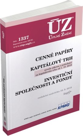 ÚZ 1337 Cenné papíry, Kapitálový trh, Investiční společnosti a fondy