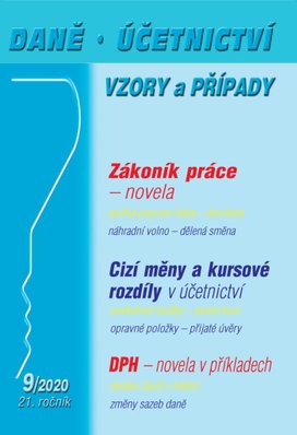 Daně, účetnictví, vzory a případy 9/2020