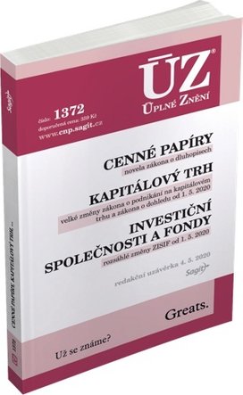 ÚZ 1372 Cenné papíry, Kapitálový trh, Investiční společnosti a fondy