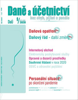 Daně a účetnictví bez chyb, pokut a penále 9/2020