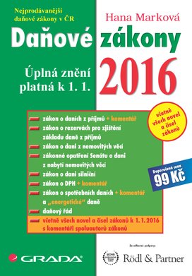 Daňové zákony 2016