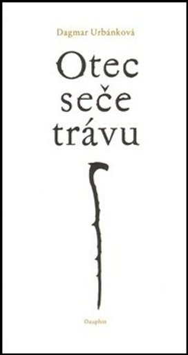 Otec seče trávu