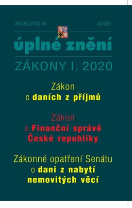Aktualizace I/8 2020 - Úplné znění Zákona o daních z příjmů