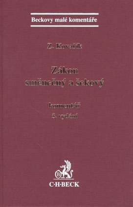 Zákon směnečný a šekový Komentář 5. vydání