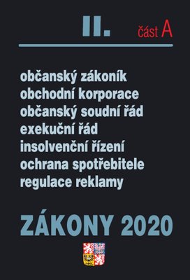 Zákony 2020 II. část A Občanské zákony, ochrana spotřebitele