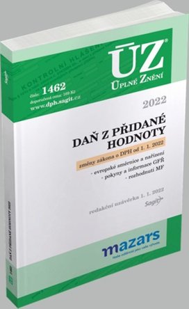 ÚZ 1462 Daň z přidané hodnoty, 2022