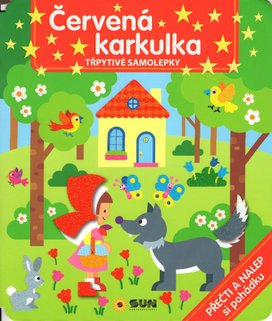 Červená karkulka Třpytivé samolepky