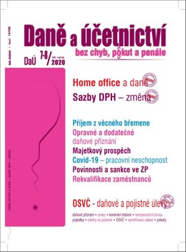 Daně a účetnictví bez chyb, pokut a penále č. 7-8/2020