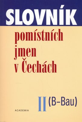 Slovník pomístných jmen v Čechách II.