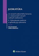 Judikatúra vo veciach exekučného konania