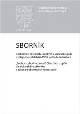 Sborník č. 1 Rozhodnutí okresních, krajských a vrchních soudů uveřejněná