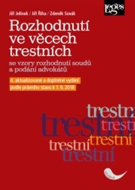 Rozhodnutí ve věcech trestních