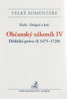 Občanský zákoník IV. Dědické právo