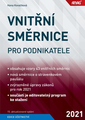 Vnitřní směrnice pro podnikatele 2021