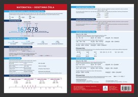 Přehledová tabulka učiva Matematika desetinná čísla