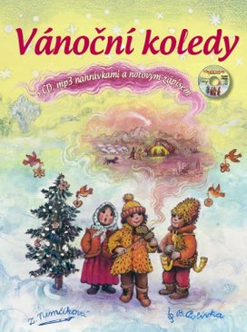 Vánoční koledy s CD, nahrávkami a notovým zápisem