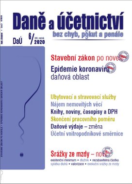 Daně a účetnictví bez chyb, pokut a penále 6/2020