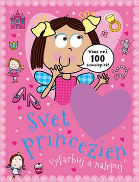 Svet princezien vyfarbuj a nalepuj