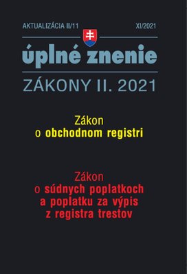 Aktualizácia II/11 2021 Obchodný register