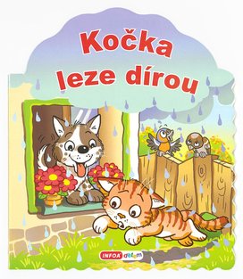 Kočka leze dírou