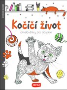 Kočičí život Omalovánky pro dospělé