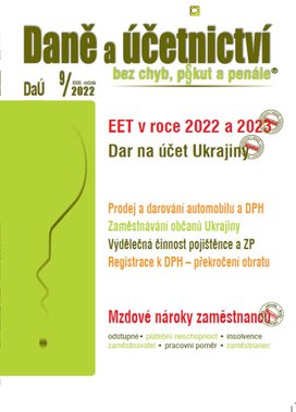 Daně a účetnictví bez chyb, pokut a penále 9/2022