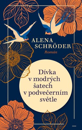 Dívka v modrých šatech v podvečerním světle