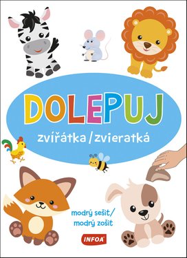 Dolepuj zvířátka/zvieratká modrý sešit/modrý zošit