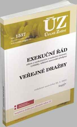 ÚZ 1537 Exekuční řád