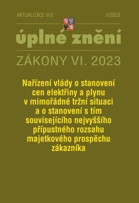 Aktualizace VI/2 – Nařízení vlády o stanovení cen elektřiny a plynu