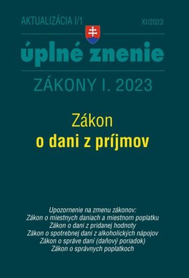 Aktualizácia I/1 2023 – daňové a účtovné zákony