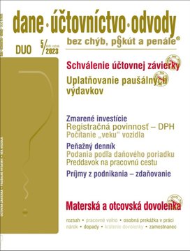 DUO 5/2023 – Účtovná závierka a vysporiadanie výsledku hospodárenia