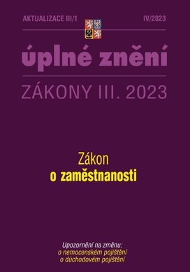 Aktualizace III/1 Zákon o zaměstnanosti