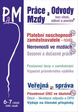 Práce,mzdy a odvody 6-7/2023