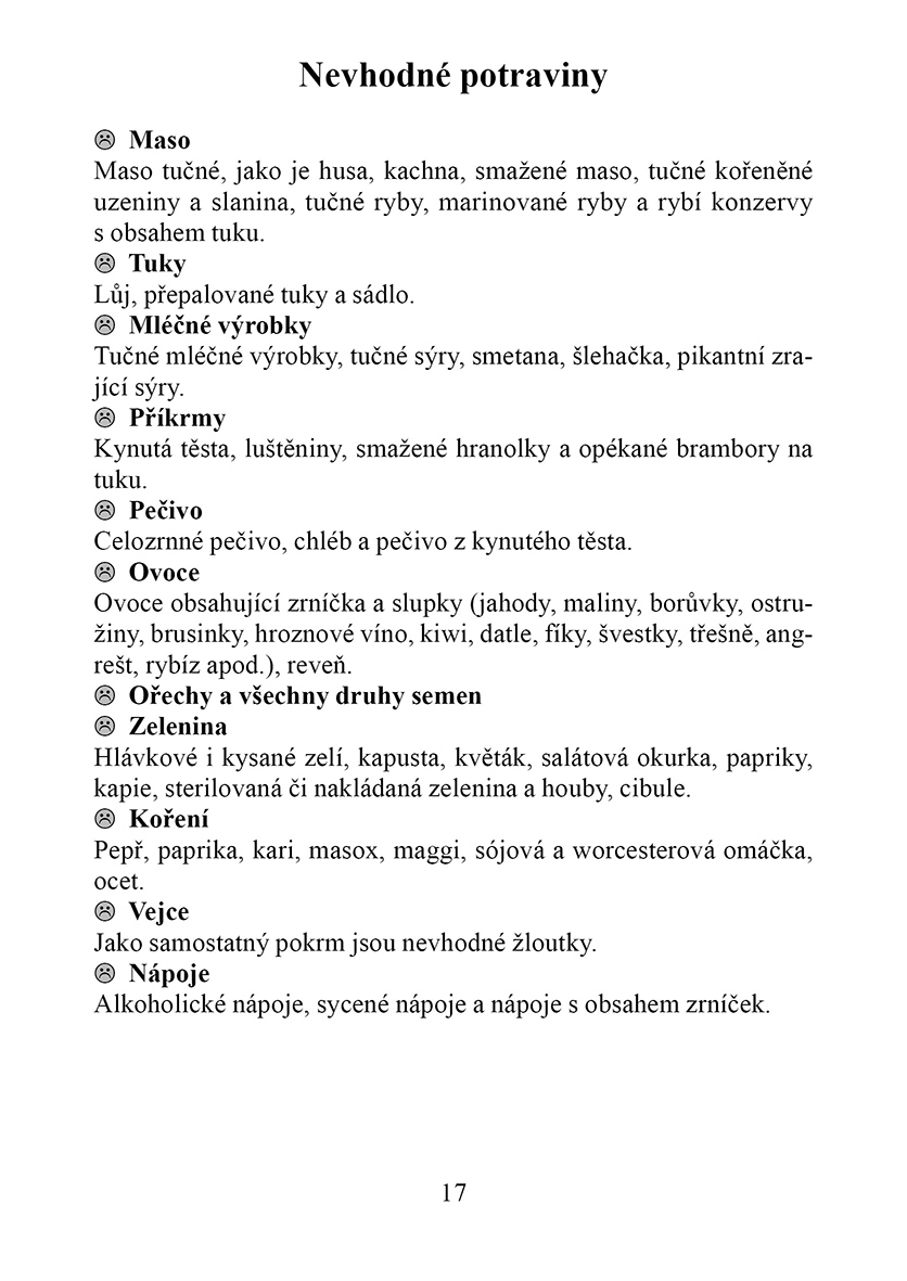 Kuchařka při onemocnění slinivky 