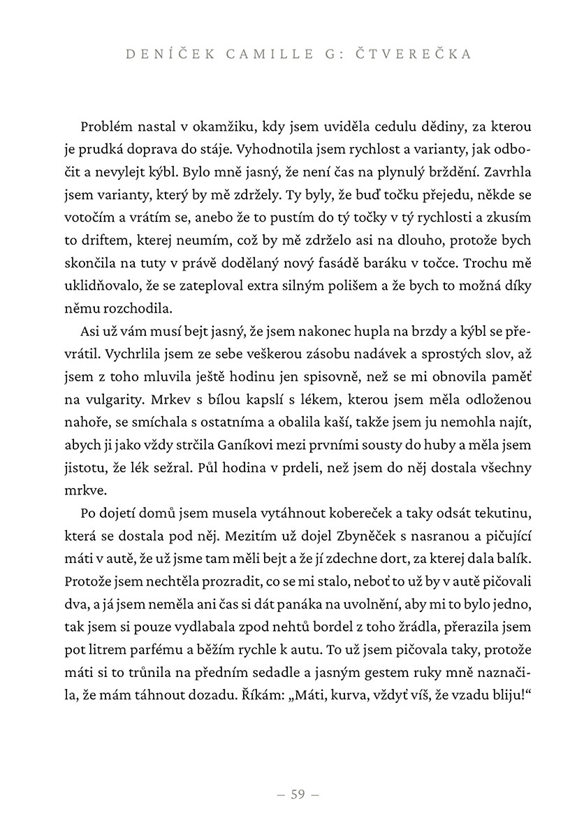 Deníček Camille G: Čtverečka