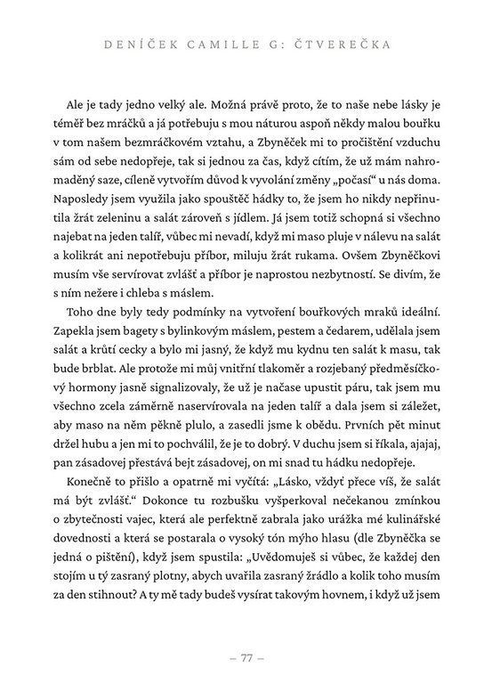 Deníček Camille G: Čtverečka