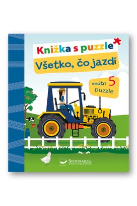 Knižka s puzzle Všetko, čo jazdí