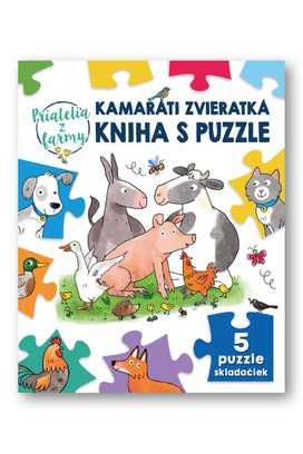 Kamaráti zvieratká kniha s puzzle