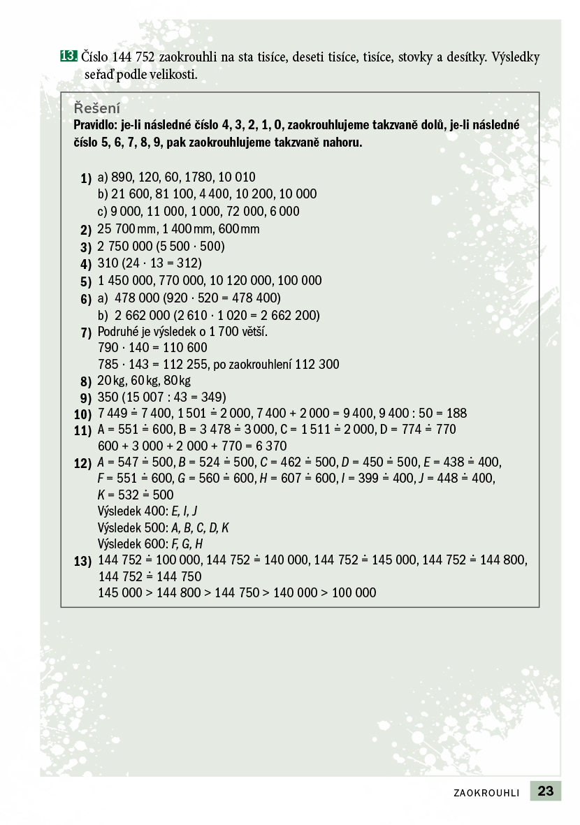 Příprava na přijímací zkoušky na SŠ-Matematika 8letá gymn.