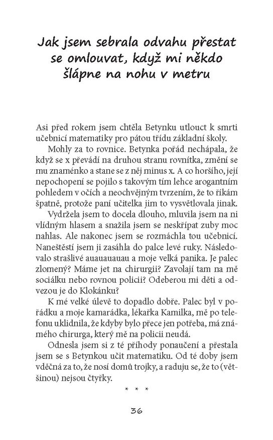 Jak jsem sebrala odvahu
