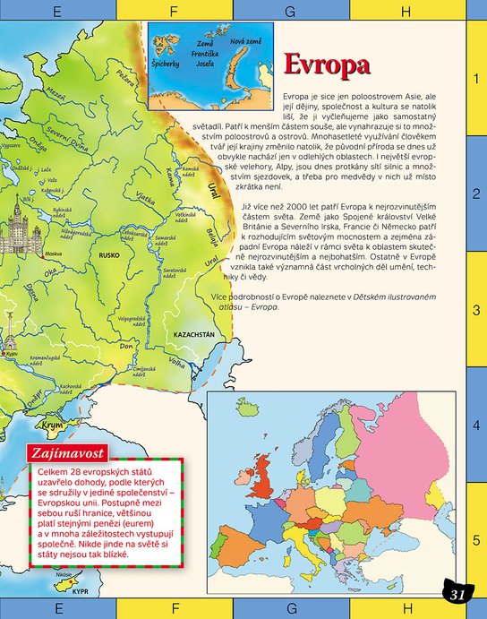Dětský ilustrovaný ATLAS SVĚTA