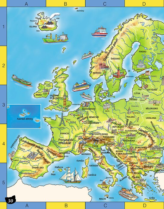 Dětský ilustrovaný ATLAS SVĚTA