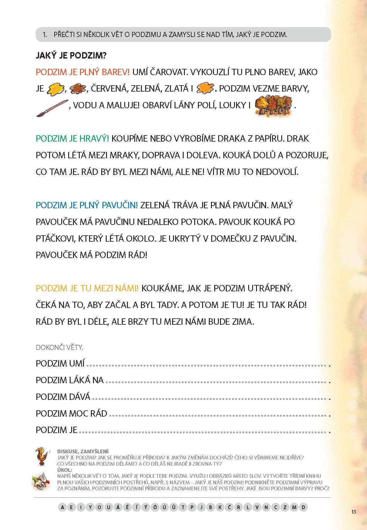 ČÍTANKA - VELKÁ TISKACÍ PÍSMENA