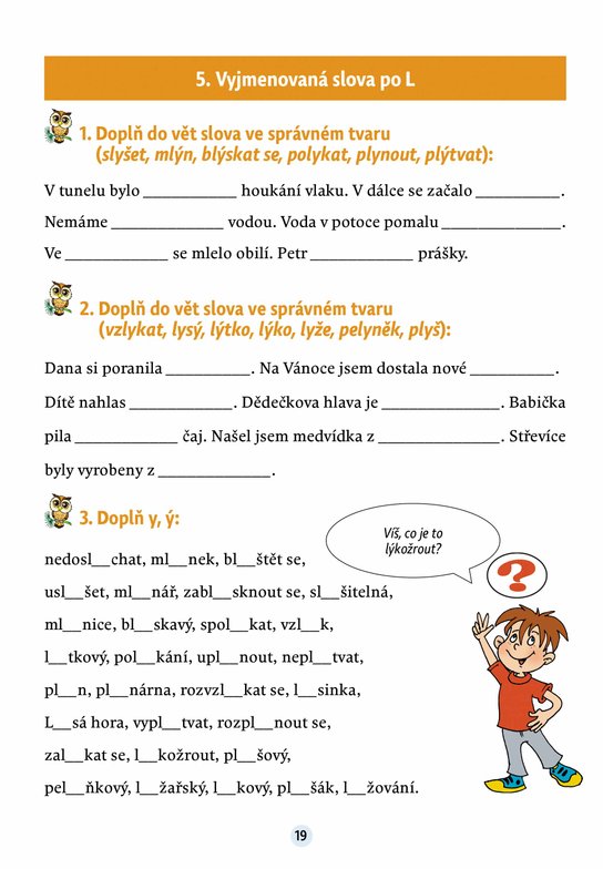 Český jazyk v malíčku pro 3. třídu