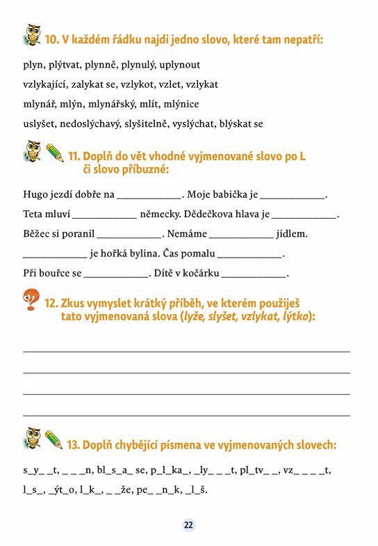 Český jazyk v malíčku pro 3. třídu