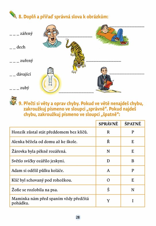 Český jazyk v malíčku pro 4. třídu