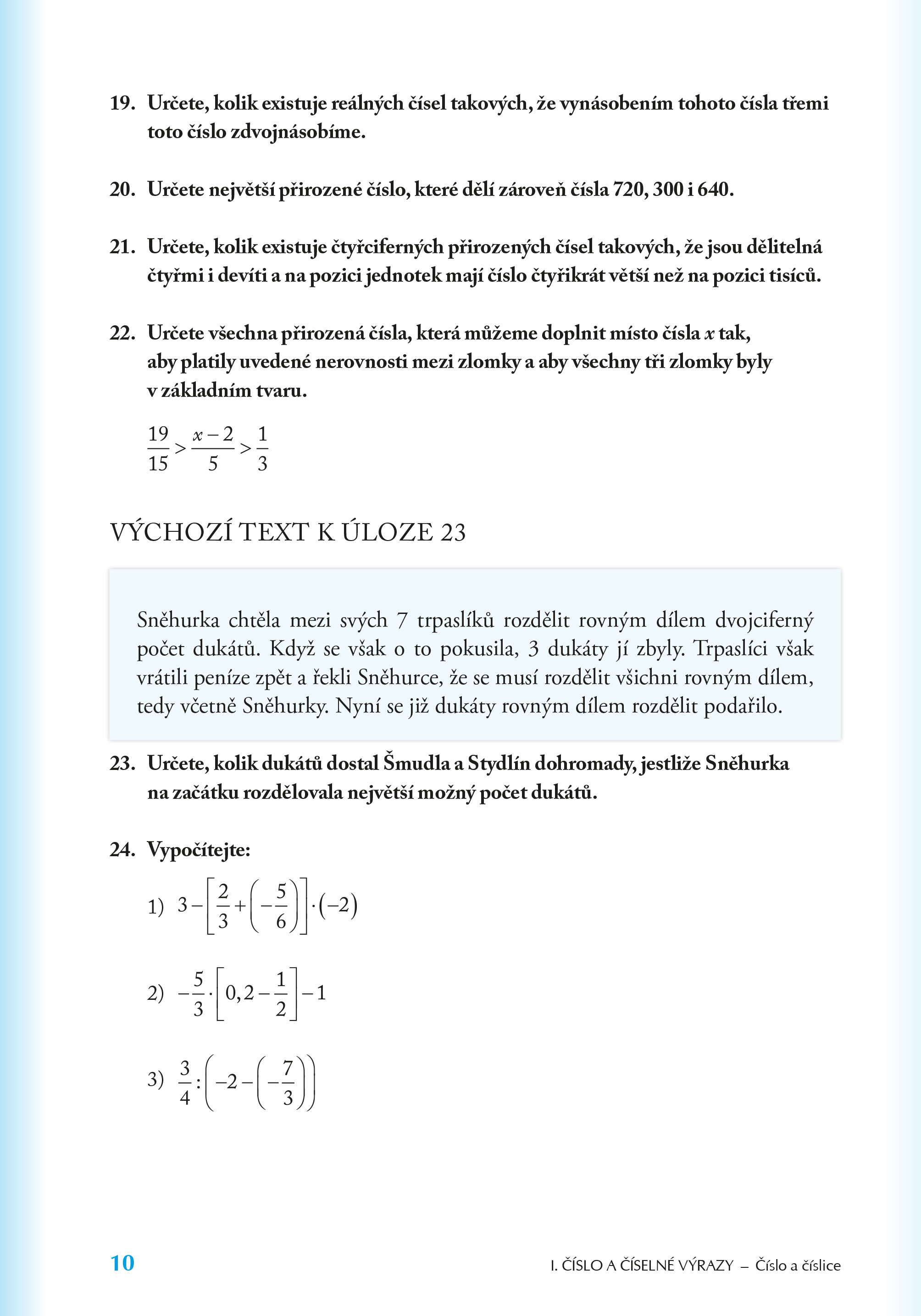Přijímací zkoušky na střední školy – matematika