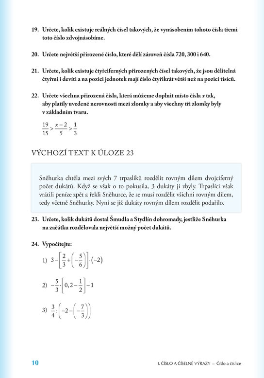 Přijímací zkoušky na střední školy – matematika